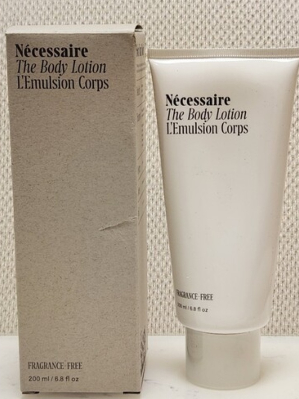 Necessaire The Body Lotion L' Emulsion Corps Fragrance Free 200ml NIB